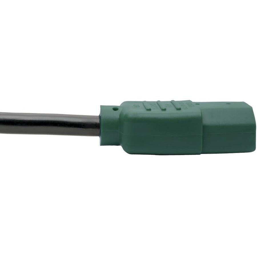Tripp Lite P004-004-Gn Pdu Power Cord, C13 To C14 - 10A, 250V, 18 Awg, 4 Ft. (1.22 M), Green