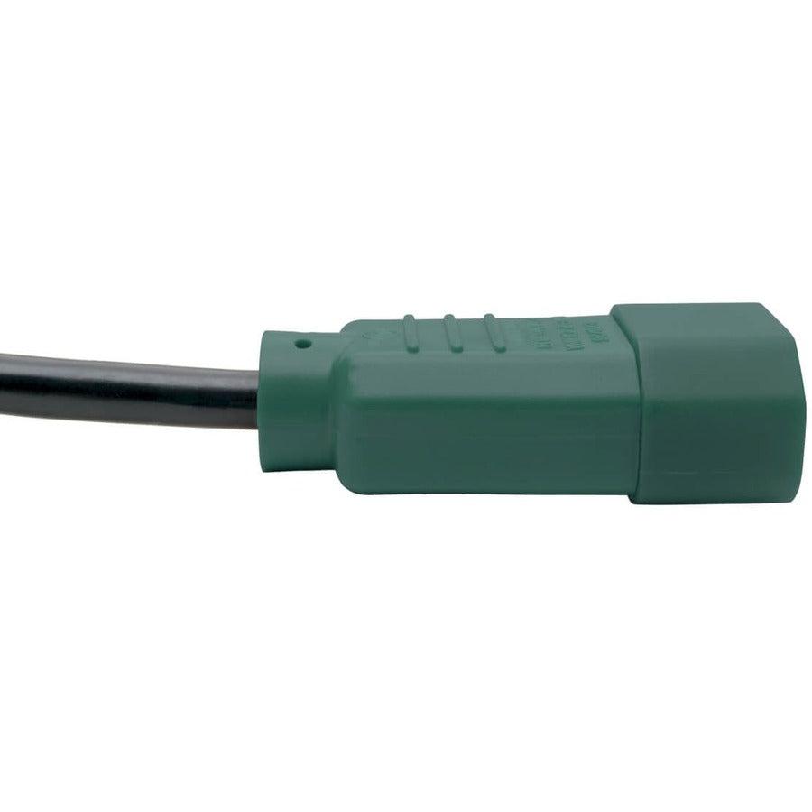 Tripp Lite P004-004-Gn Pdu Power Cord, C13 To C14 - 10A, 250V, 18 Awg, 4 Ft. (1.22 M), Green