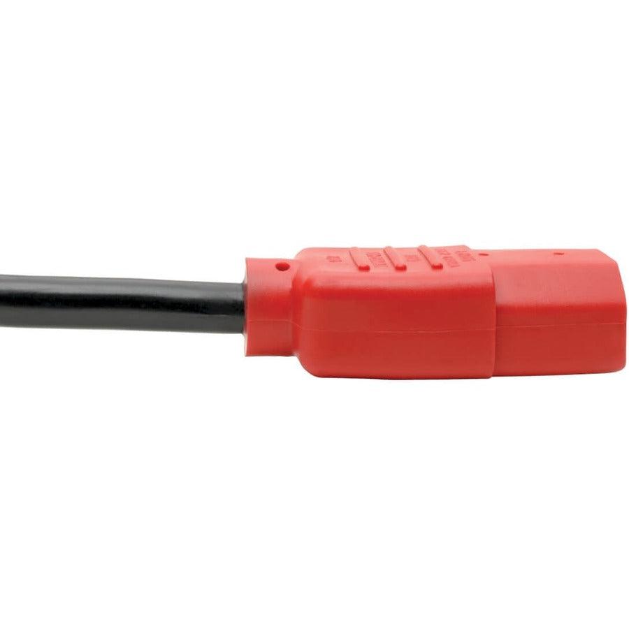 Tripp Lite P004-004-Rd Pdu Power Cord, C13 To C14 - 10A, 250V, 18 Awg, 4 Ft. (1.22 M), Red