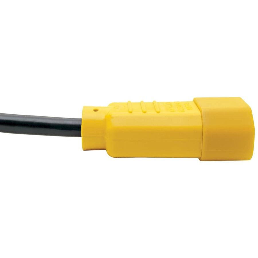 Tripp Lite P004-004-Yw Pdu Power Cord, C13 To C14 - 10A, 250V, 18 Awg, 4 Ft. (1.22 M), Yellow