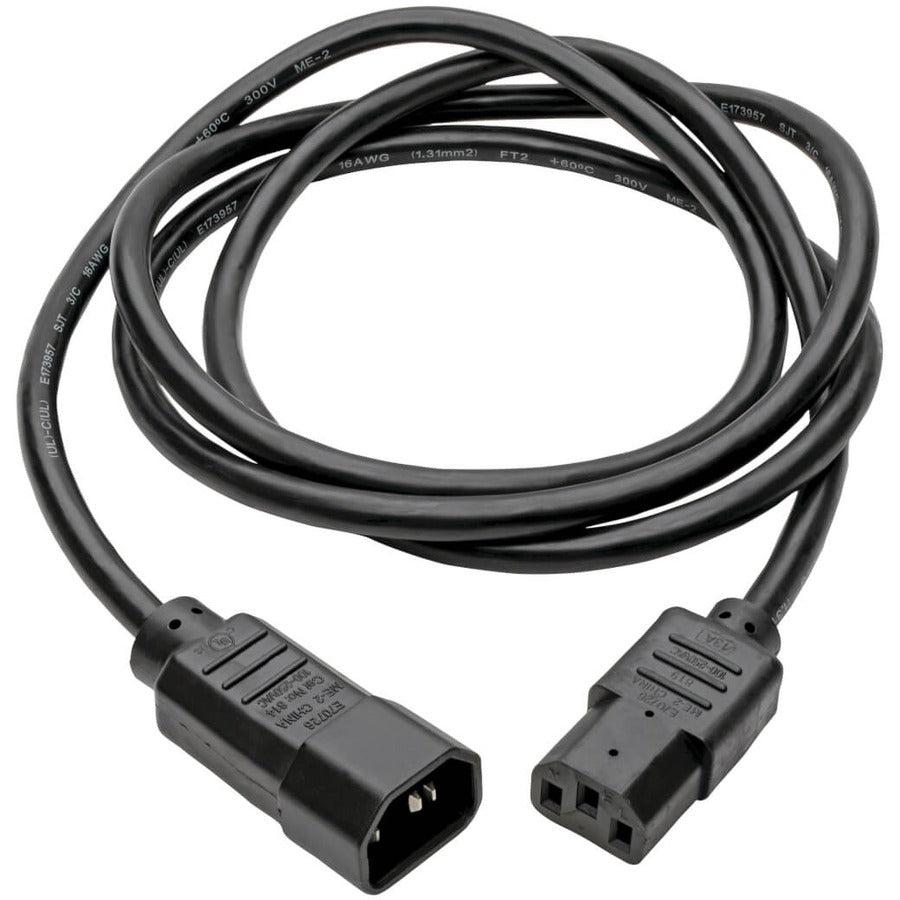 Tripp Lite P004-006-13A Pdu Power Cord, C13 To C14 - 13A, 250V, 16 Awg, 6 Ft. (1.83 M), Black