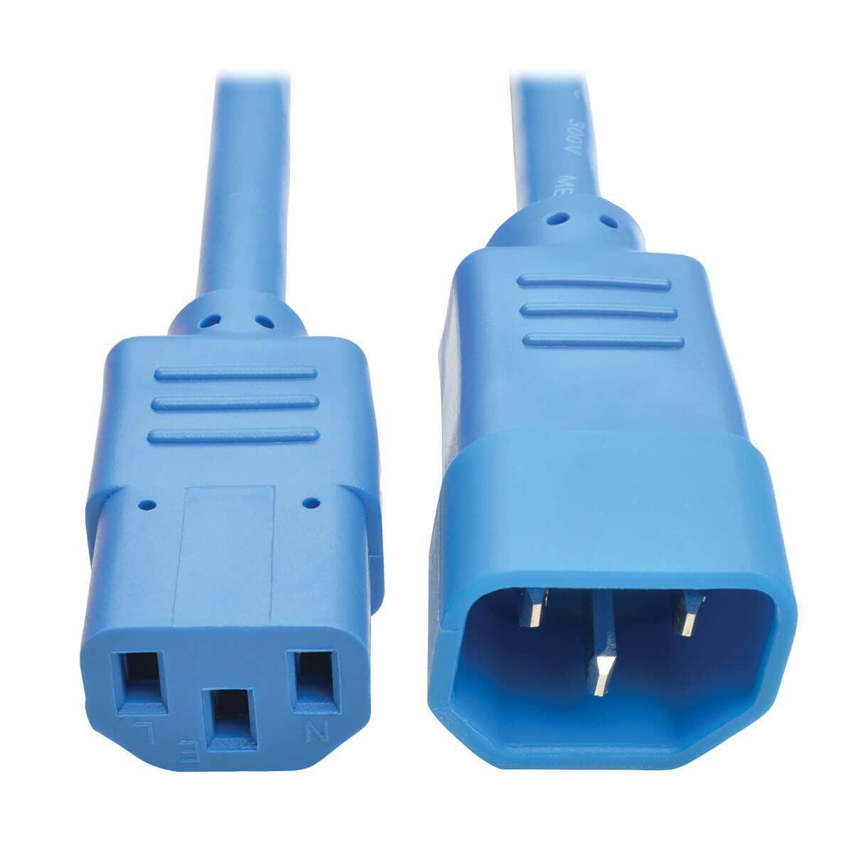Tripp Lite P004-006-Abl Pdu Power Cord, C13 To C14 - 10A, 250V, 18 Awg, 6 Ft. (1.83 M), Blue
