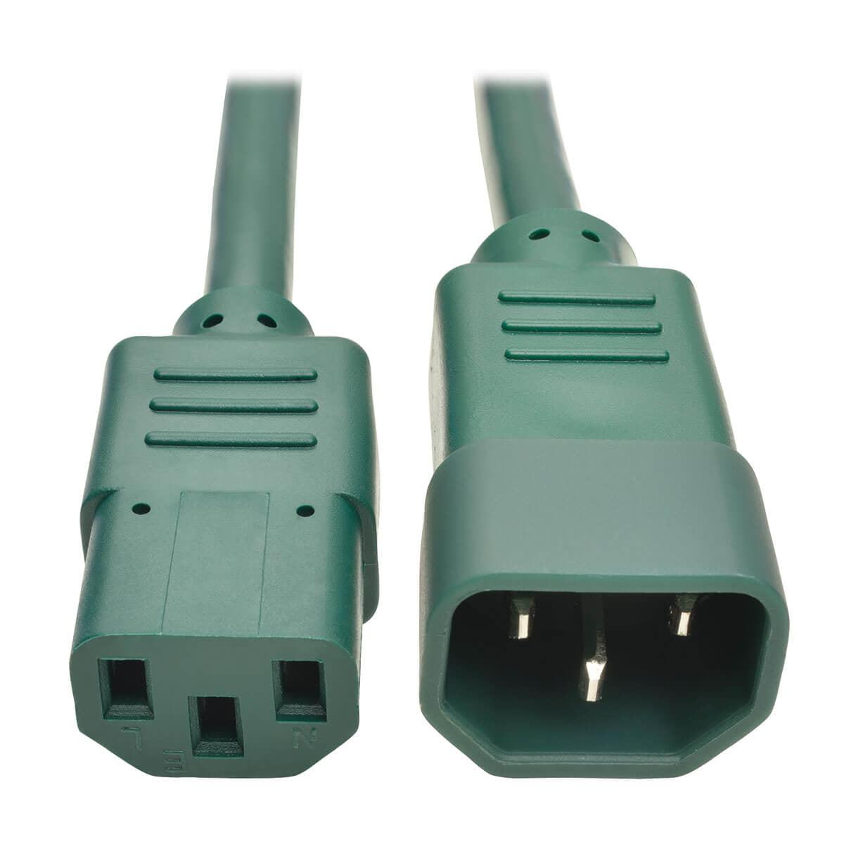 Tripp Lite P004-006-Agn Pdu Power Cord, C13 To C14 - 10A, 250V, 18 Awg, 6 Ft. (1.83 M), Green