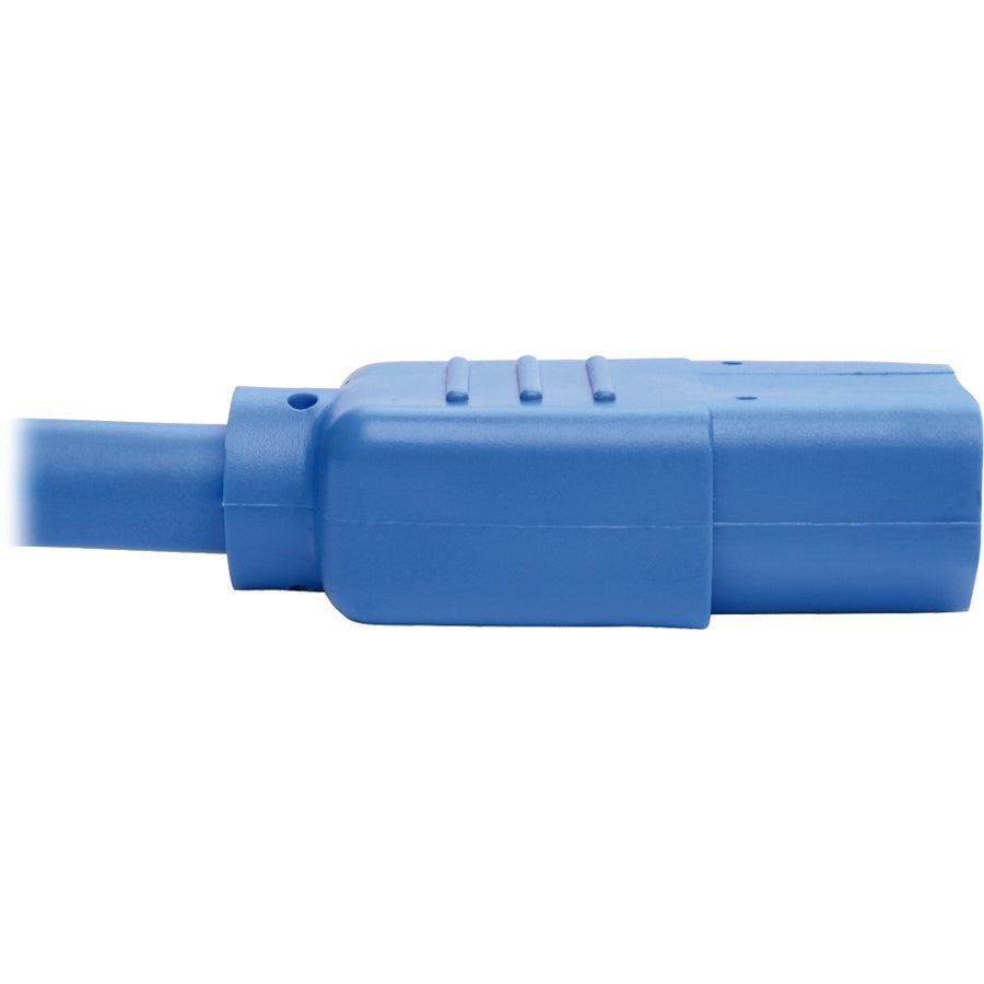 Tripp Lite P004-006-Abl Pdu Power Cord, C13 To C14 - 10A, 250V, 18 Awg, 6 Ft. (1.83 M), Blue