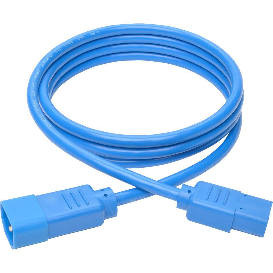 Tripp Lite P004-006-Abl Pdu Power Cord, C13 To C14 - 10A, 250V, 18 Awg, 6 Ft. (1.83 M), Blue