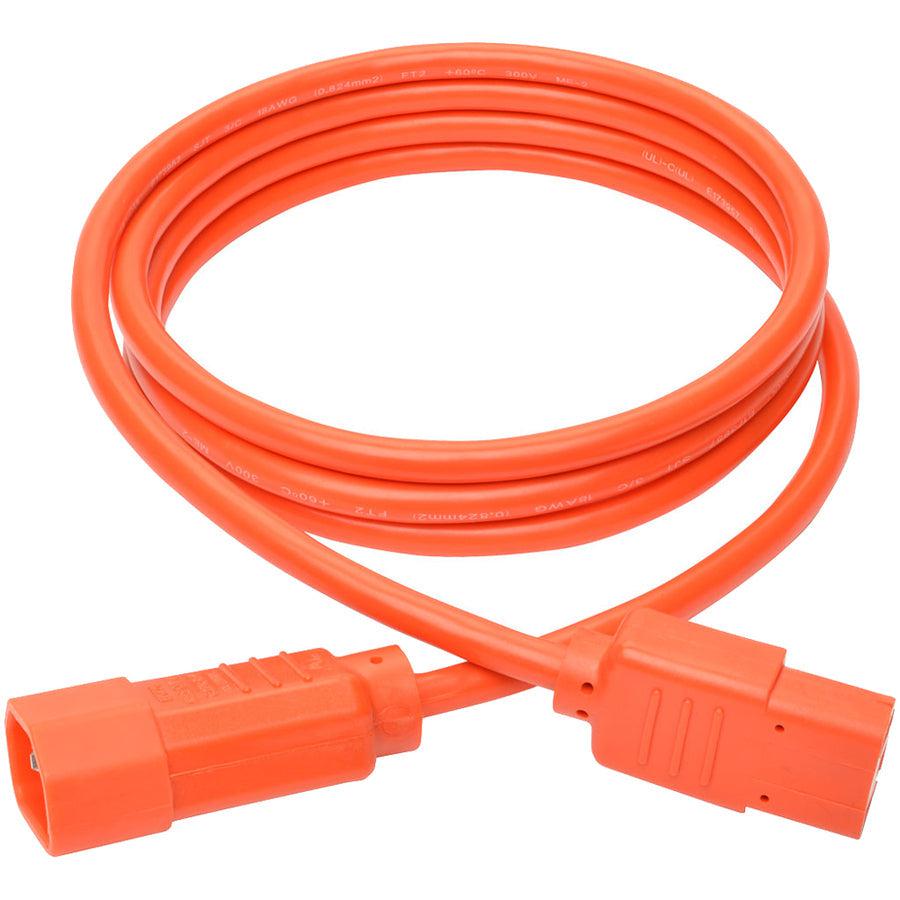 Tripp Lite P004-006-Aor Pdu Power Cord, C13 To C14 - 10A, 250V, 18 Awg, 6 Ft. (1.83 M), Orange