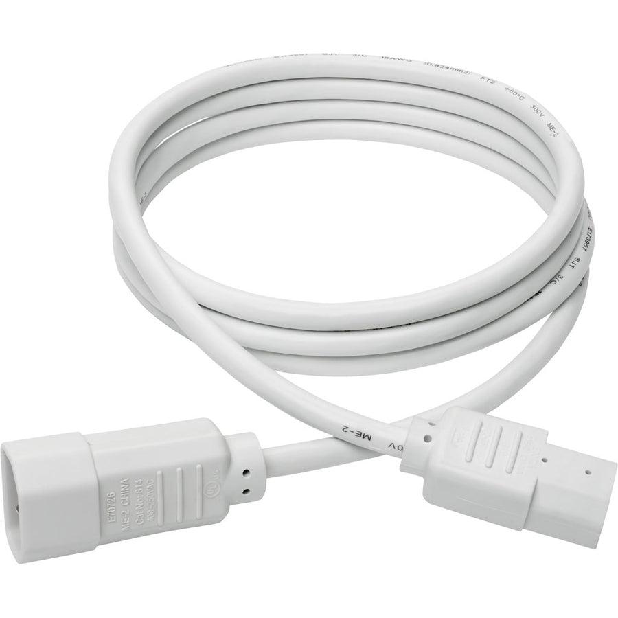 Tripp Lite P004-006-Awh Pdu Power Cord, C13 To C14 - 10A, 250V, 18 Awg, 6 Ft. (1.83 M), White