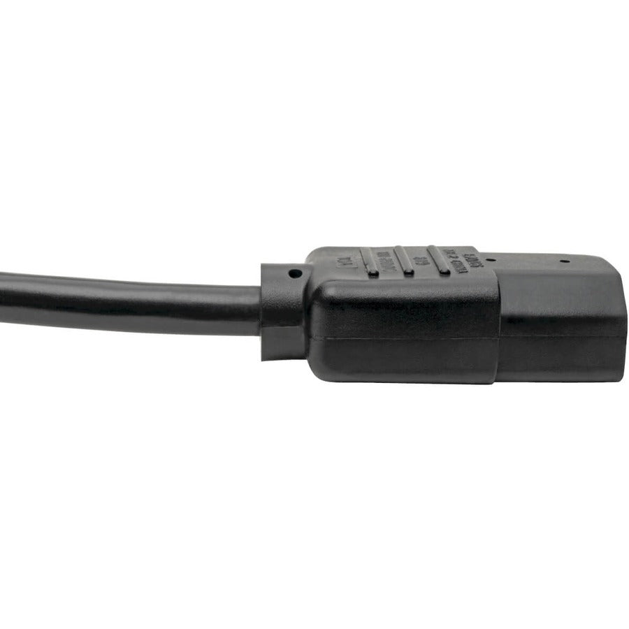 Tripp Lite P004-008 Pdu Power Cord, C13 To C14 - 10A, 250V, 18 Awg, 8 Ft. (2.43 M), Black