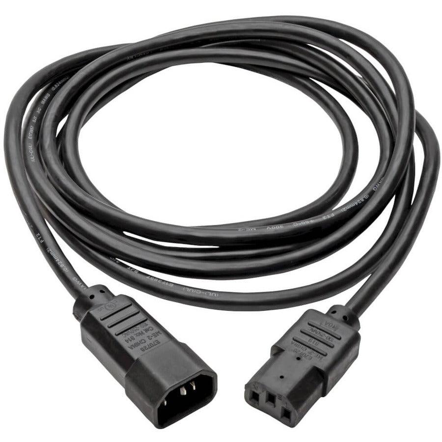 Tripp Lite P004-015 Pdu Power Cord, C13 To C14 - 10A, 250V, 18 Awg, 15 Ft. (4.57 M), Black
