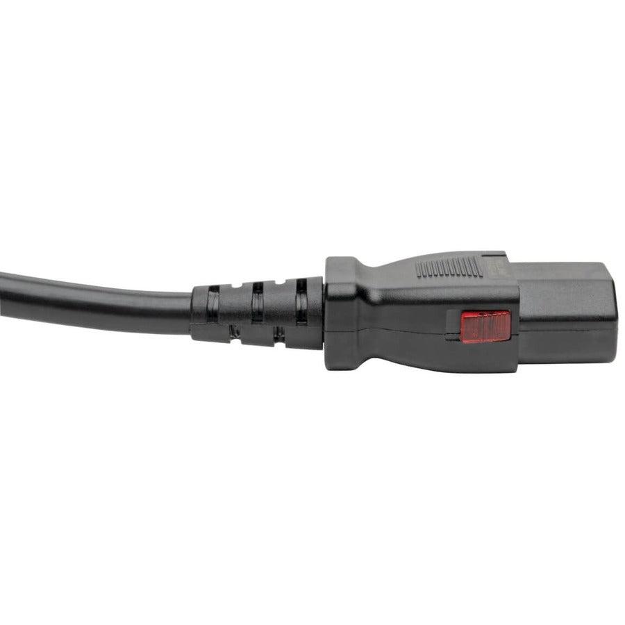 Tripp Lite P004-L06 Power Extension Cord, Locking C13 To C14 Pdu Style - 10A, 250V, 18 Awg, 6 Ft. (1.83 M)