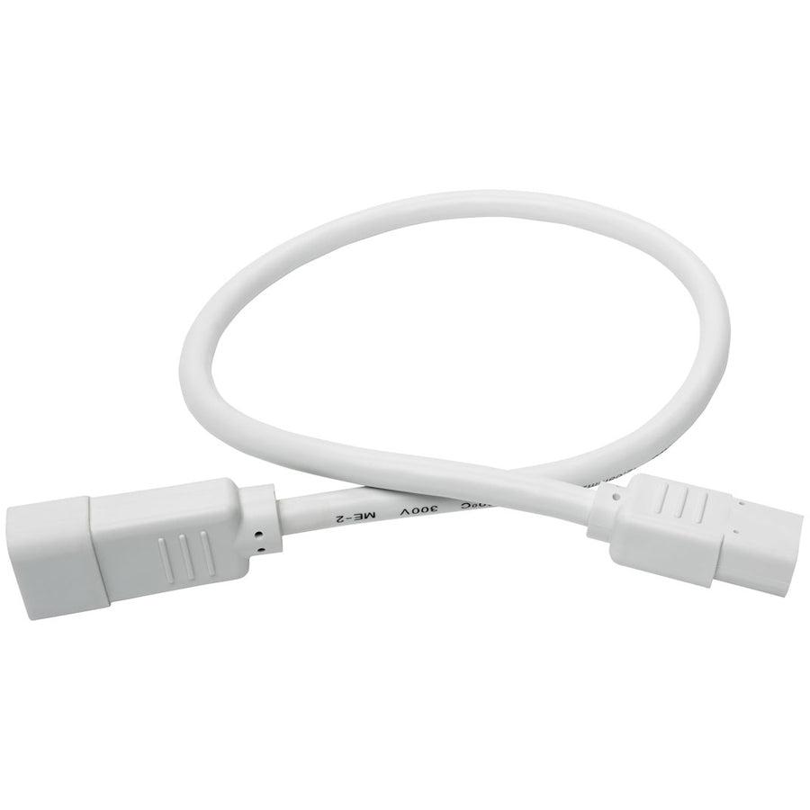 Tripp Lite P005-002-Awh Heavy-Duty Pdu Power Cord, C13 To C14 - 15A, 250V, 14 Awg, 2 Ft. (0.61 M), White