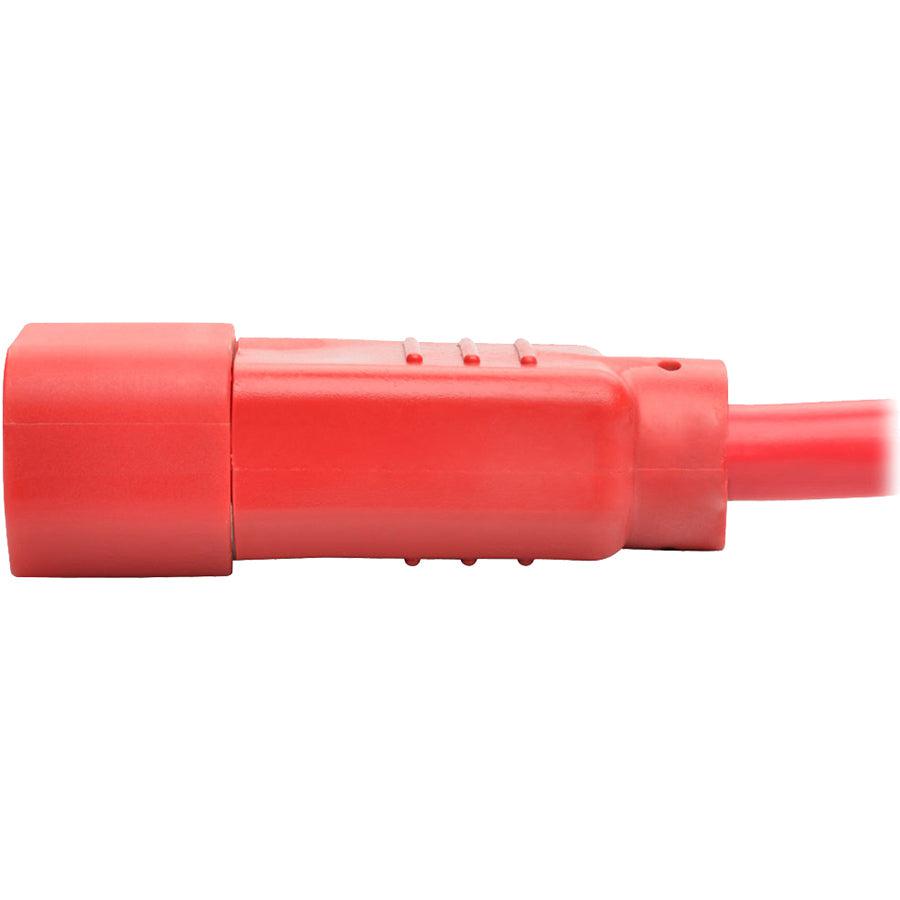 Tripp Lite P005-003-Ard Heavy-Duty Pdu Power Cord, C13 To C14 - 15A, 250V, 14 Awg, 3 Ft. (0.91 M), Red