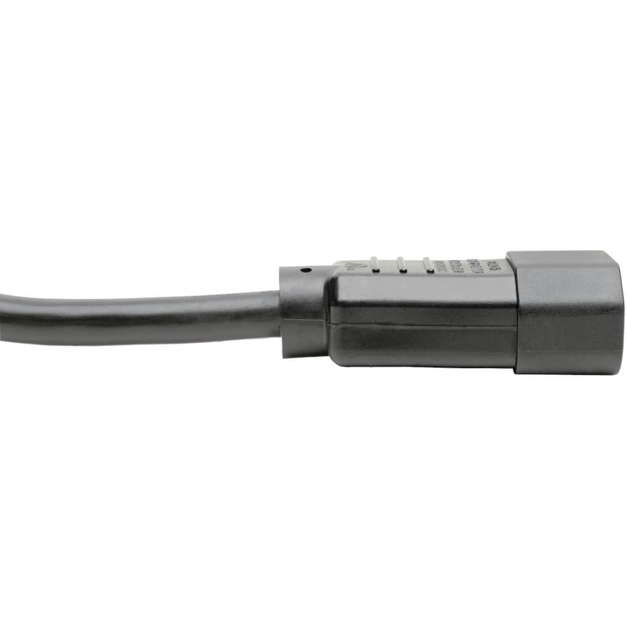 Tripp Lite P005-003 Heavy-Duty Pdu Power Cord, C13 To C14 - 15A, 250V, 14 Awg, 3 Ft. (0.91 M), Black