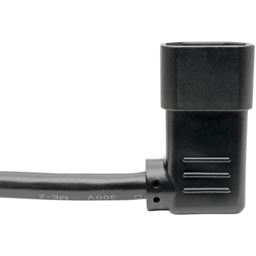 Tripp Lite P005-006-14Ra Heavy-Duty Pdu Power Cord, C13 To Right-Angle C14 - 15A, 250V, 14 Awg, 6 Ft. (1.83 M), Black
