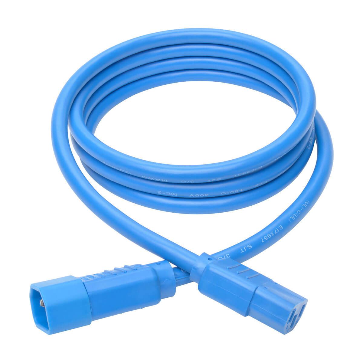 Tripp Lite P005-006-Abl Heavy-Duty Pdu Power Cord, C13 To C14 - 15A, 250V, 14 Awg, 6 Ft. (1.83 M), Blue