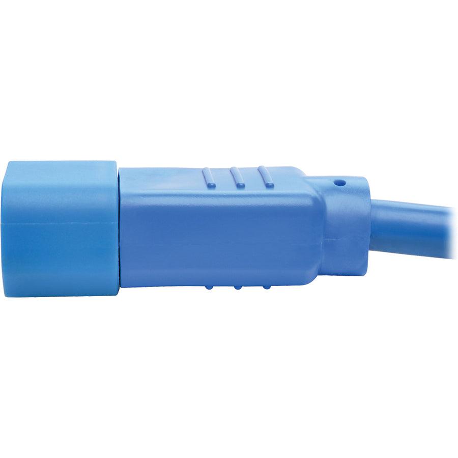 Tripp Lite P005-006-Abl Heavy-Duty Pdu Power Cord, C13 To C14 - 15A, 250V, 14 Awg, 6 Ft. (1.83 M), Blue