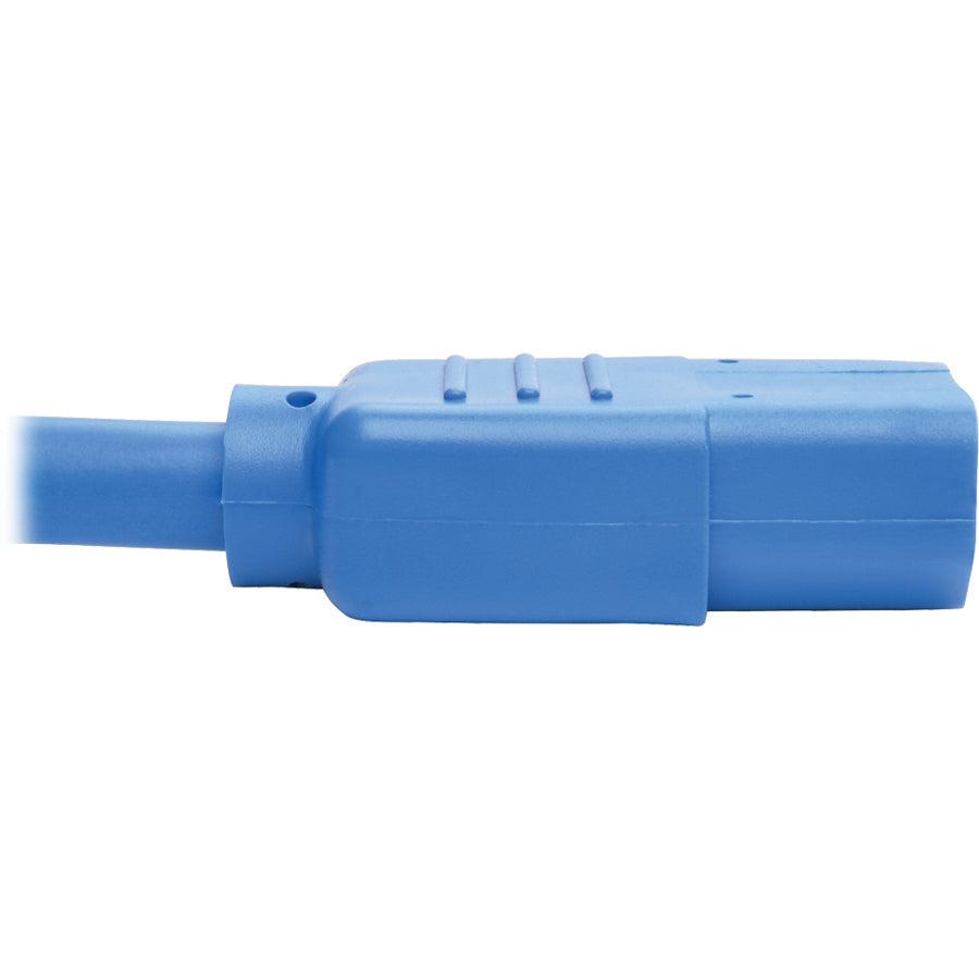 Tripp Lite P005-006-Abl Heavy-Duty Pdu Power Cord, C13 To C14 - 15A, 250V, 14 Awg, 6 Ft. (1.83 M), Blue