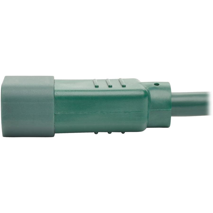 Tripp Lite P005-006-Agn Heavy-Duty Pdu Power Cord, C13 To C14 - 15A, 250V, 14 Awg, 6 Ft. (1.83 M), Green