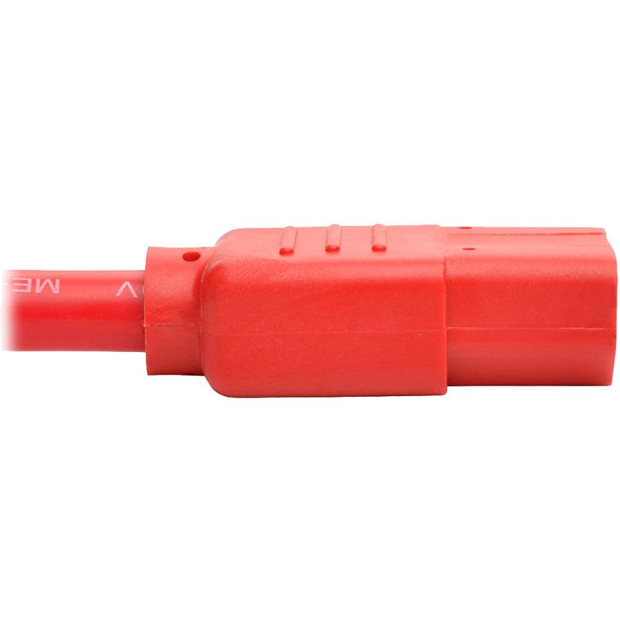 Tripp Lite P005-006-Ard Heavy-Duty Pdu Power Cord, C13 To C14 - 15A, 250V, 14 Awg, 6 Ft. (1.83 M), Red
