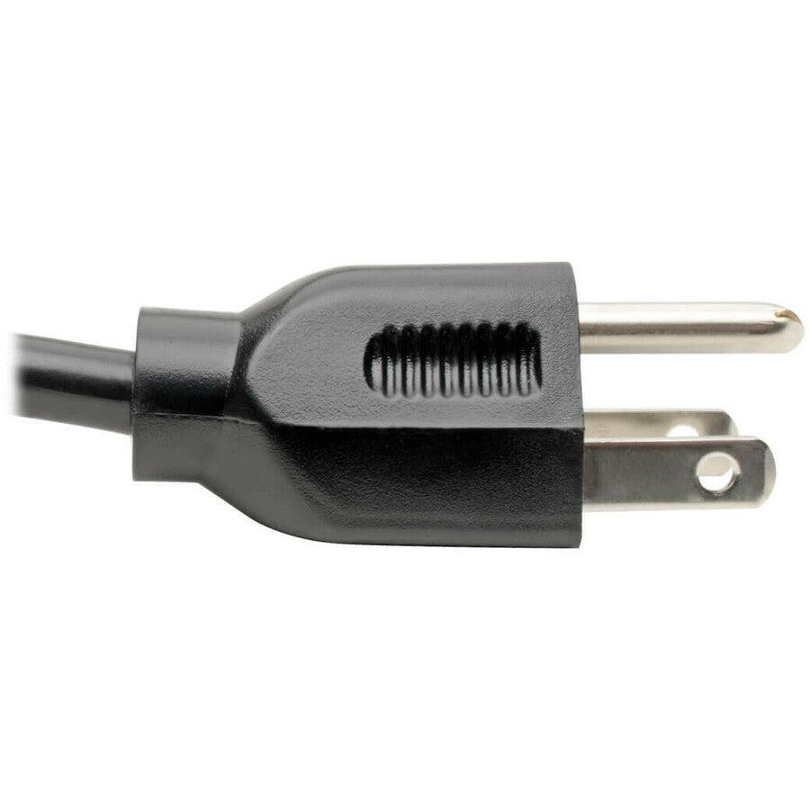 Tripp Lite P006-014-13Ra Computer Power Cord, Nema 5-15P To Right-Angle C13 - 10A, 125V, 18 Awg, 14 Ft. (4.27 M), Black
