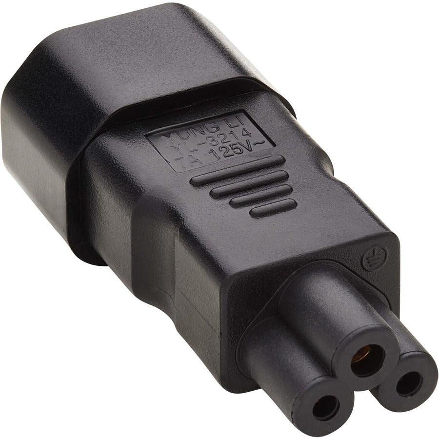 Tripp Lite P014-000 Power Cord Adapter, C14 To C5 - 7A, 125V, Black