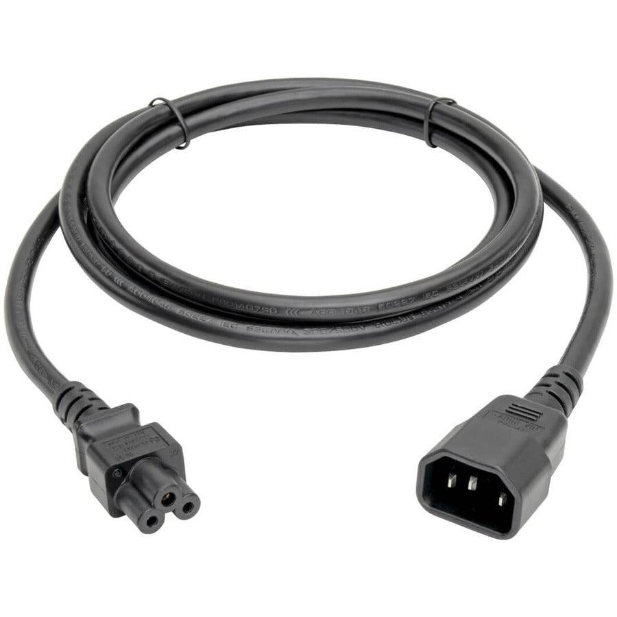 Tripp Lite P014-006 Laptop Power Adapter Cord, C14 To C5 Adapter - 2.5A, 250V, 18 Awg, 6 Ft. (1.83 M), Black