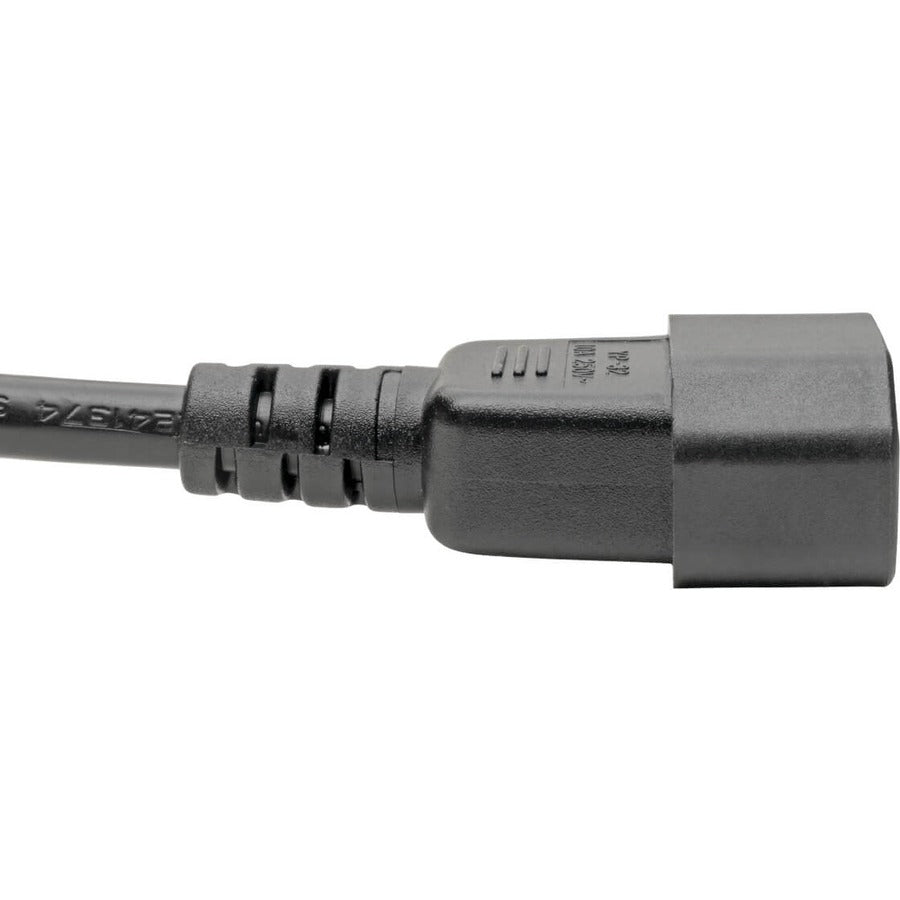Tripp Lite P014-06N Laptop Power Adapter Cord, C14 To C5 Adapter - 2.5A, 250V, 18 Awg, 6 In., Black