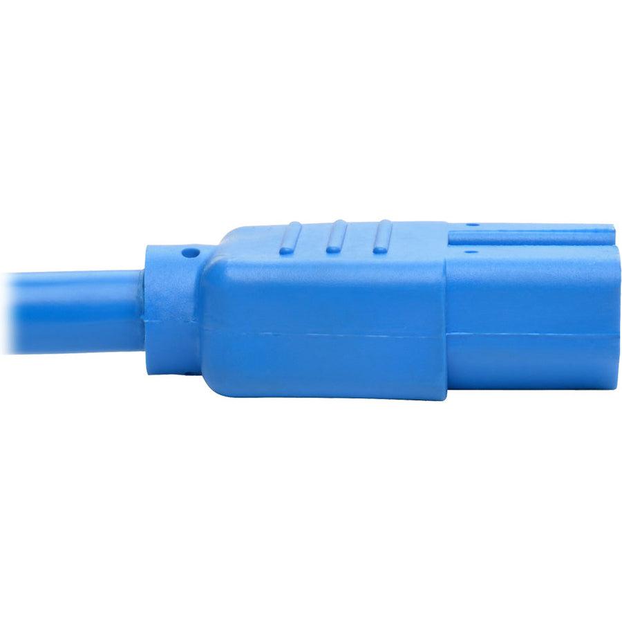 Tripp Lite P018-002-Abl Power Cord C14 To C15 - Heavy-Duty, 15A, 250V, 14 Awg, 2 Ft. (0.61 M), Blue
