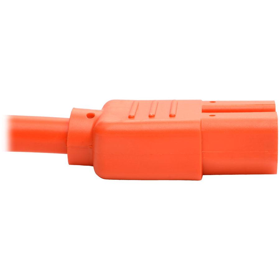 Tripp Lite P018-002-Aor Power Cord C14 To C15 - Heavy-Duty, 15A, 250V, 14 Awg, 2 Ft. (0.61 M), Orange