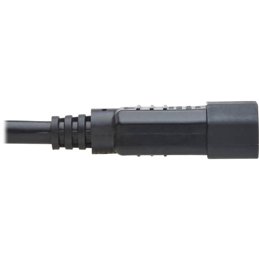 Tripp Lite P018-002 Power Cord C14 To C15 - Heavy-Duty, 15A, 250V, 14 Awg, 2 Ft. (0.61 M), Black