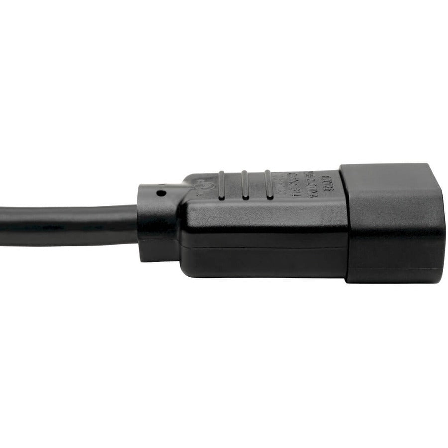 Tripp Lite P018-003 Power Cord C14 To C15 - Heavy-Duty, 15A, 250V, 14 Awg, 3 Ft. (0.91 M), Black