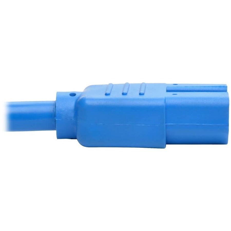 Tripp Lite P018-006-Abl Power Cord C14 To C15 - Heavy-Duty, 15A, 250V, 14 Awg, 6 Ft. (1.83 M), Blue