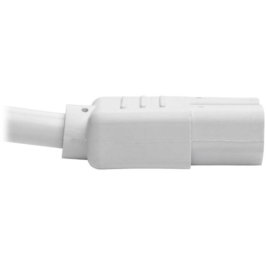 Tripp Lite P018-006-Awh Power Cord C14 To C15 - Heavy-Duty, 15A, 250V, 14 Awg, 6 Ft. (1.83 M), White