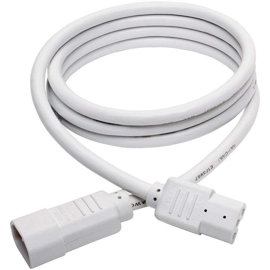 Tripp Lite P018-006-Awh Power Cord C14 To C15 - Heavy-Duty, 15A, 250V, 14 Awg, 6 Ft. (1.83 M), White