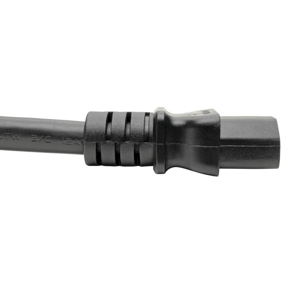 Tripp Lite P032-007 C20 To C13 Power Cord For Computer - Heavy-Duty, 15A, 100-250V, 14 Awg, 7 Ft. (2.13 M), Black