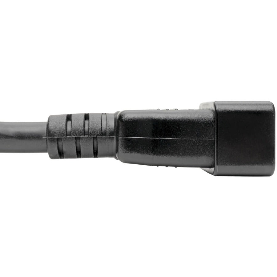 Tripp Lite P032-007 C20 To C13 Power Cord For Computer - Heavy-Duty, 15A, 100-250V, 14 Awg, 7 Ft. (2.13 M), Black