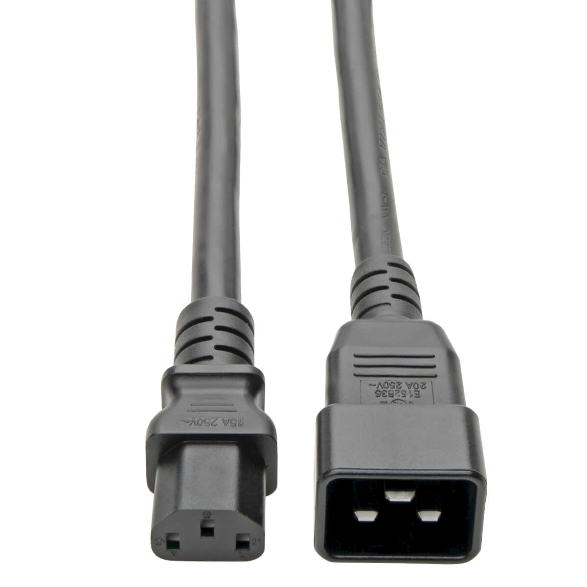 Tripp Lite P032-007 C20 To C13 Power Cord For Computer - Heavy-Duty, 15A, 100-250V, 14 Awg, 7 Ft. (2.13 M), Black