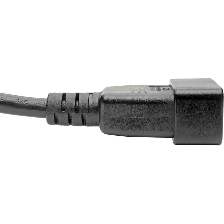 Tripp Lite P036-006-15A Power Extension Cord, C19 To C20 - Heavy-Duty, 15A, 250V, 14 Awg, 6 Ft. (1.83 M), Black