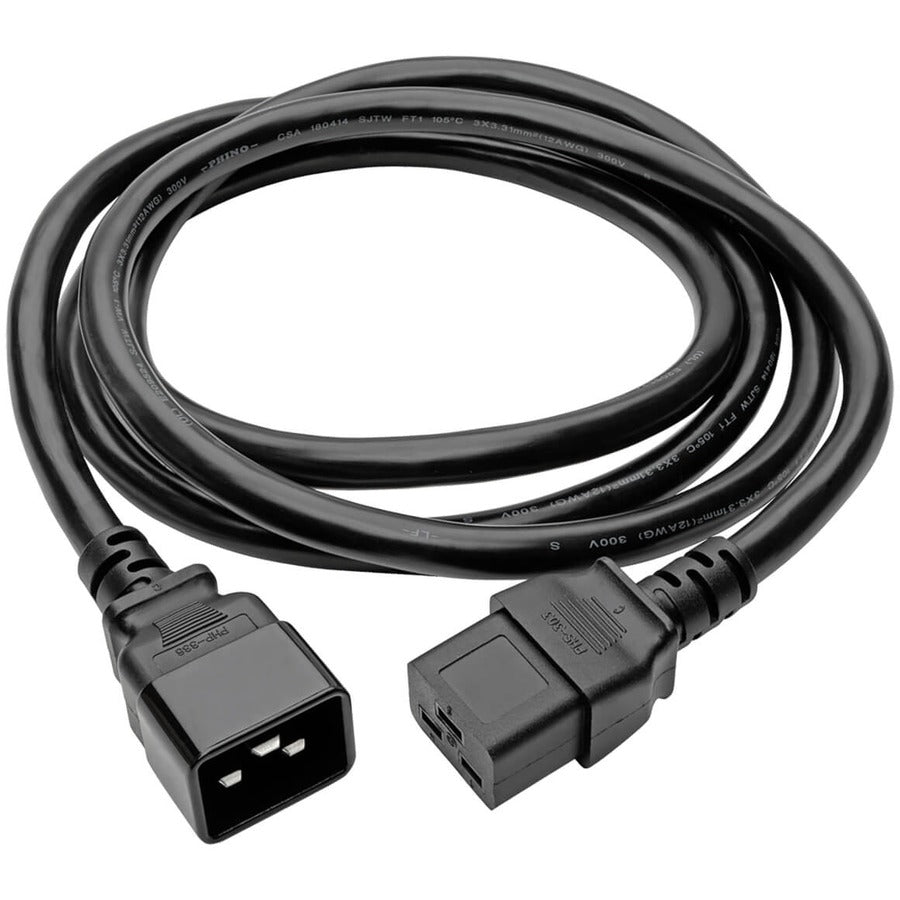 Tripp Lite P036-006 Power Extension Cord, C19 To C20 - Heavy-Duty, 20A, 250V, 12 Awg, 6 Ft. (1.83 M), Black