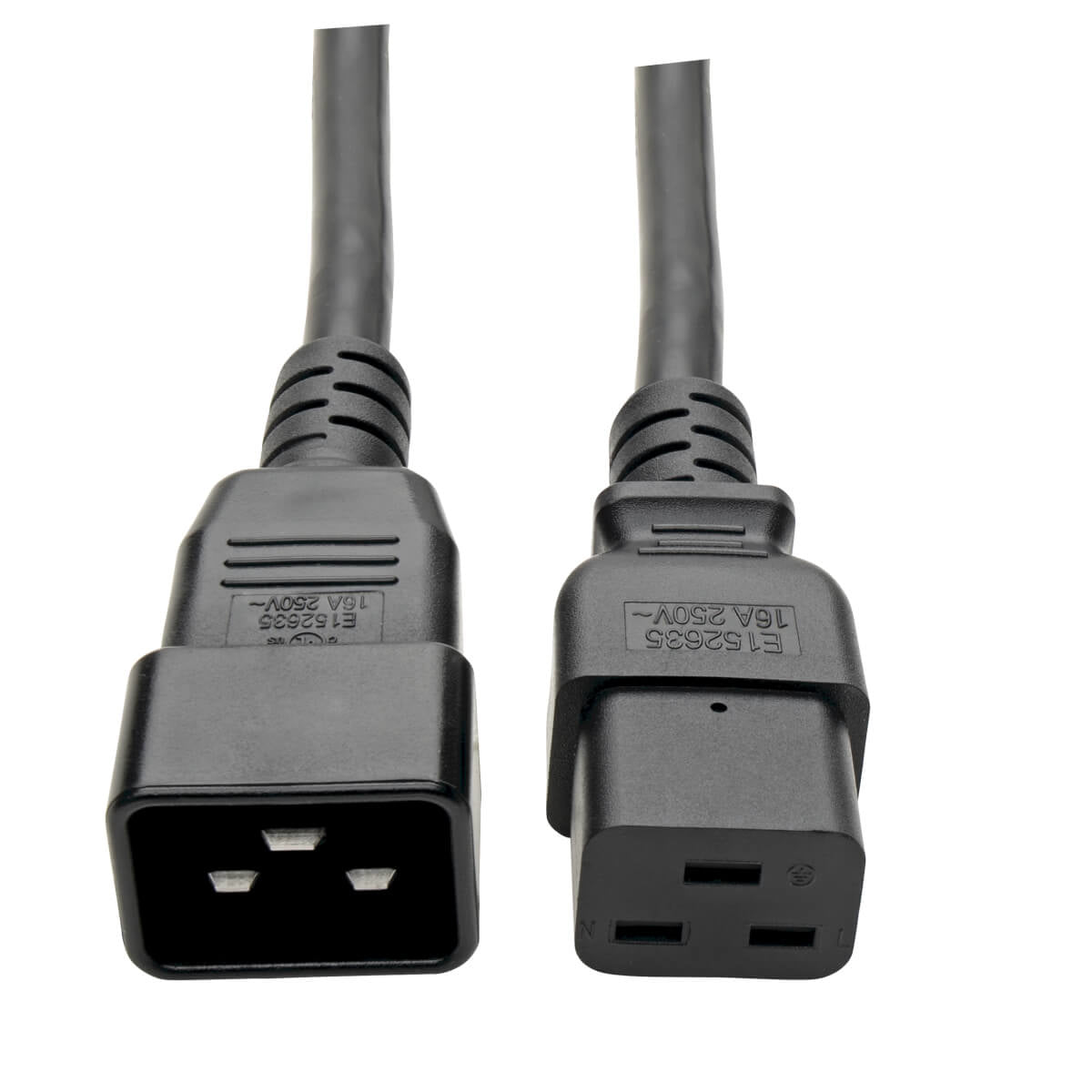 Tripp Lite P036-010 Power Extension Cord, C19 To C20 - Heavy-Duty, 20A, 250V, 12 Awg, 10 Ft. (3.05 M), Black
