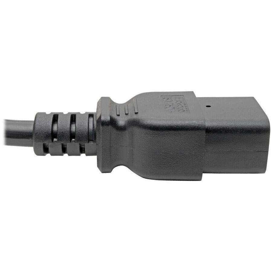 Tripp Lite P047-002 Power Cord, C19 To C14 - Heavy-Duty, 15A, 250V, 14 Awg, 2 Ft. (0.61 M), Black
