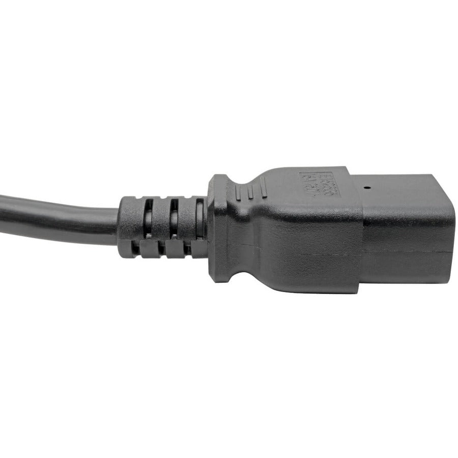 Tripp Lite P047-006 Power Cord, C19 To C14 - Heavy-Duty, 15A, 250V, 14 Awg, 6 Ft. (1.83 M), Black