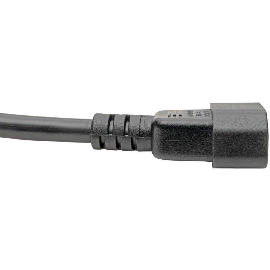 Tripp Lite P047-006 Power Cord, C19 To C14 - Heavy-Duty, 15A, 250V, 14 Awg, 6 Ft. (1.83 M), Black