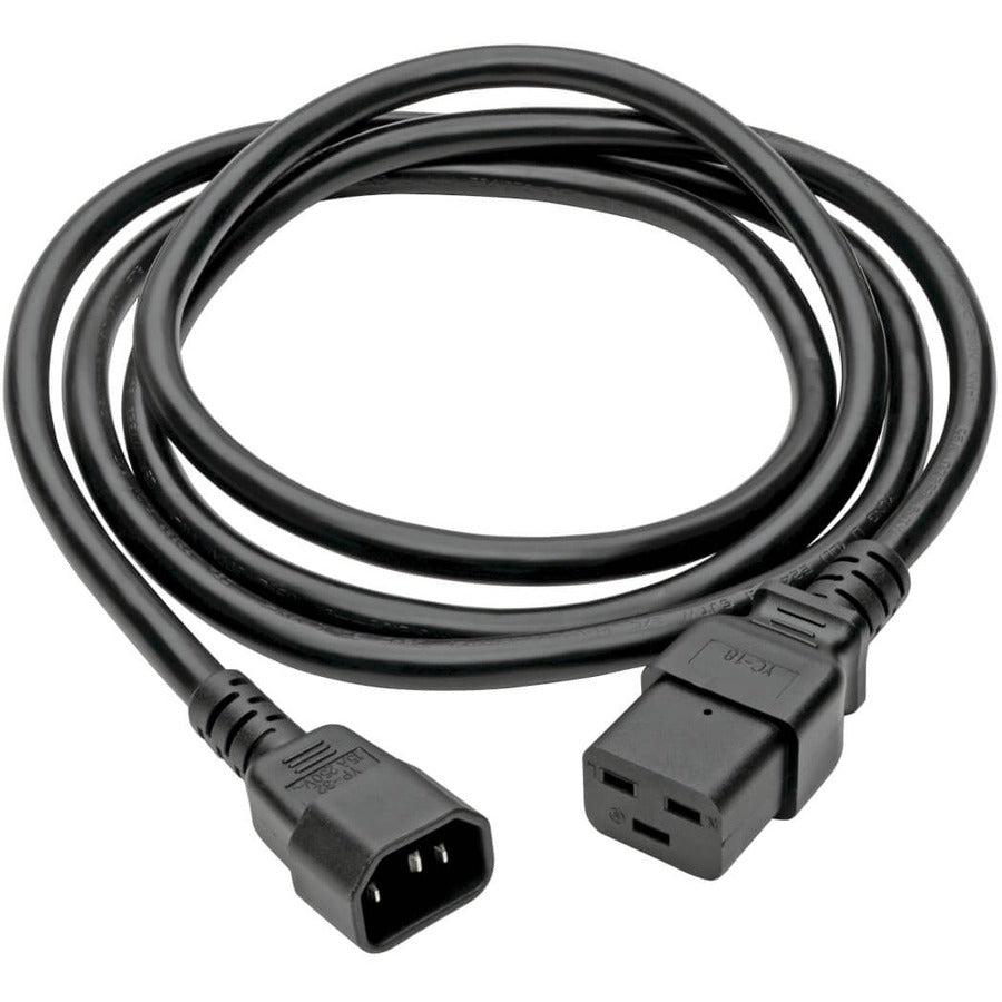 Tripp Lite P047-006 Power Cord, C19 To C14 - Heavy-Duty, 15A, 250V, 14 Awg, 6 Ft. (1.83 M), Black