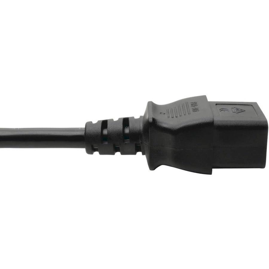 Tripp Lite P050-008 Eu Computer Power Cord , C19 To Schuko - 16A, 250V, 16 Awg, 8 Ft. (2.43 M), Black