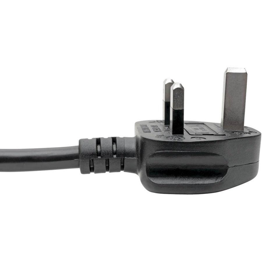 Tripp Lite P052-008 Uk Computer Power Cord, C19 To Bs1363, 13A, 250V, 16 Awg, 8 Ft. (2.43 M), Black