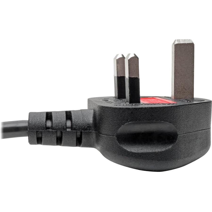 Tripp Lite P060-006 Uk Computer Power Cord - Bs1363 To C5, 2.5A, 250V, 18 Awg, 6 Ft. (1.83 M), Black