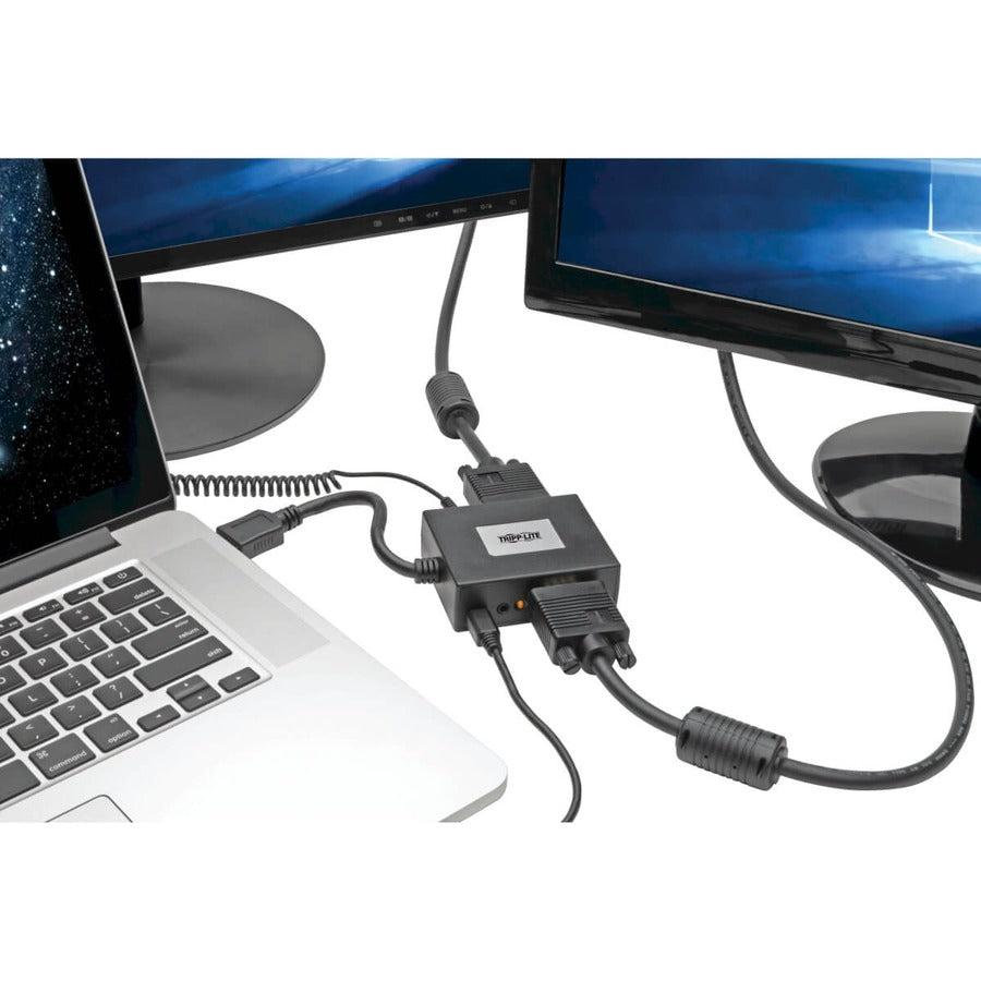 Tripp Lite P131-06N-2Va-U Hdmi To Vga And Audio Adapter, 6-In. (15.24 Cm), Black, Taa