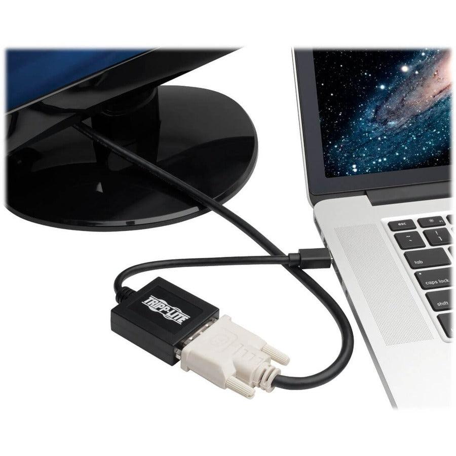 Tripp Lite P137-06N-Dvib Keyspan Mini Displayport To Dvi Adapter, Video Converter For Mac/Pc, Black (M/F), 6-In. (15.24 Cm)