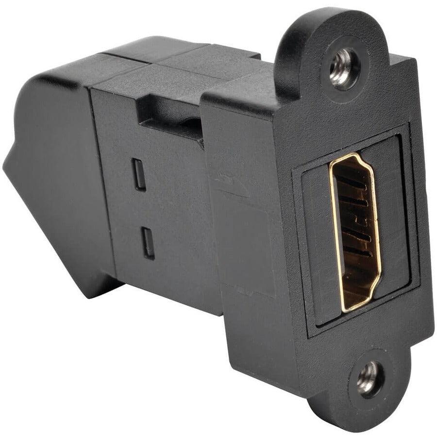 Tripp Lite P164-000-Kpa-Bk Hdmi All-In-One Keystone/Panel Mount Angled Coupler (F/F), Black